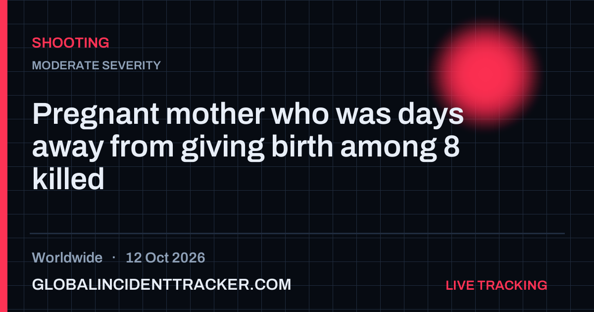 Shooting incident in worldwide on 12 October 2026 — Global Incident Tracker report card