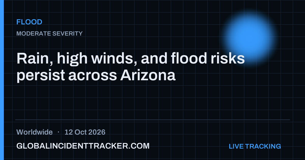 Flood incident in worldwide on 12 October 2026 — Global Incident Tracker report card