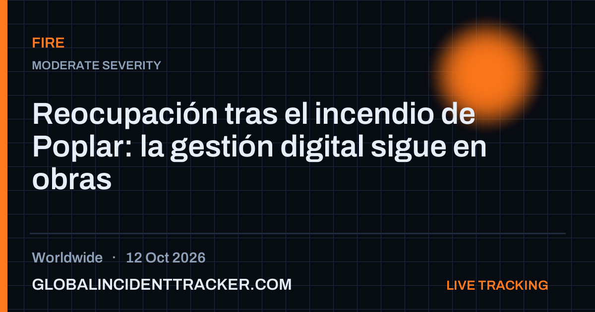 Fire incident in worldwide on 12 October 2026 — Global Incident Tracker report card