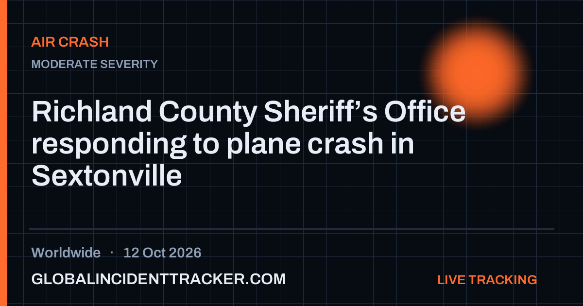 Air Crash incident in worldwide on 12 October 2026 — Global Incident Tracker report card