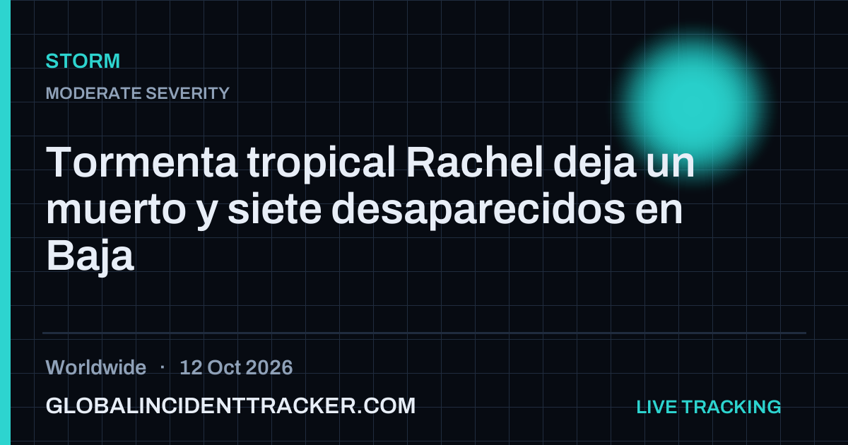 Storm incident in worldwide on 12 October 2026 — Global Incident Tracker report card