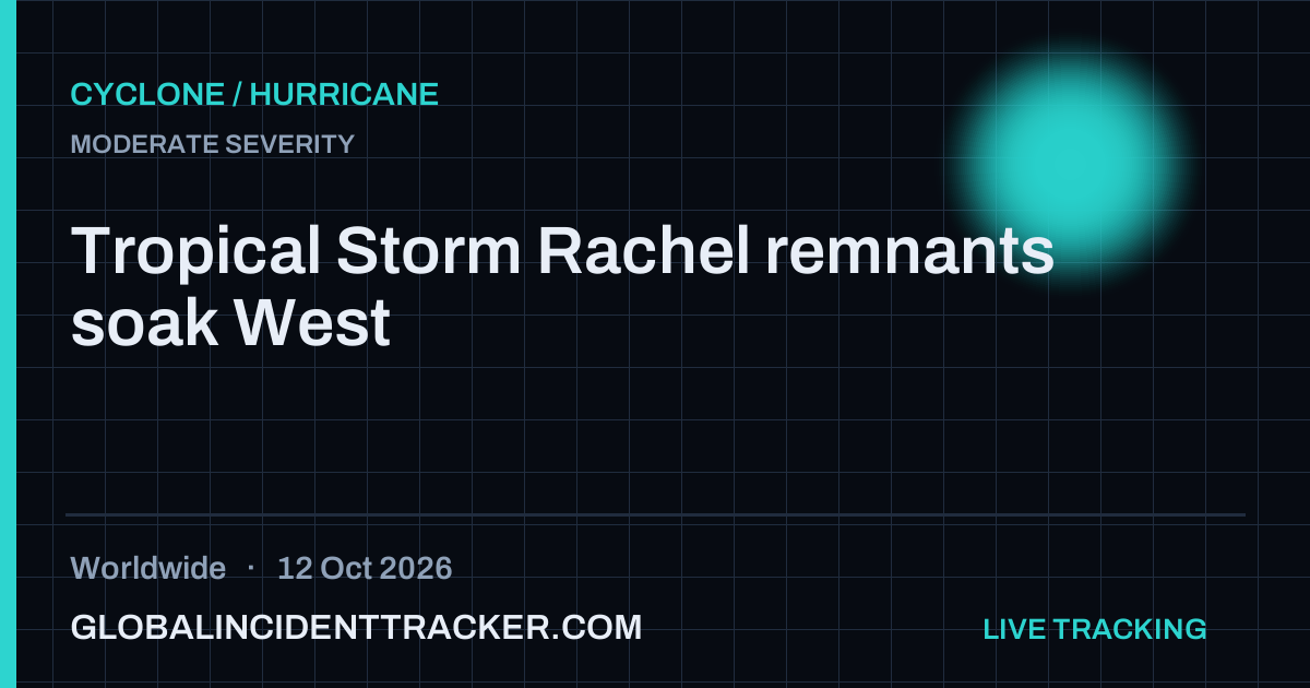 Cyclone / Hurricane incident in worldwide on 12 October 2026 — Global Incident Tracker report card