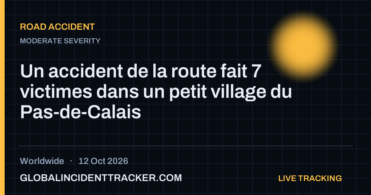 Road Accident incident in worldwide on 12 October 2026 — Global Incident Tracker report card