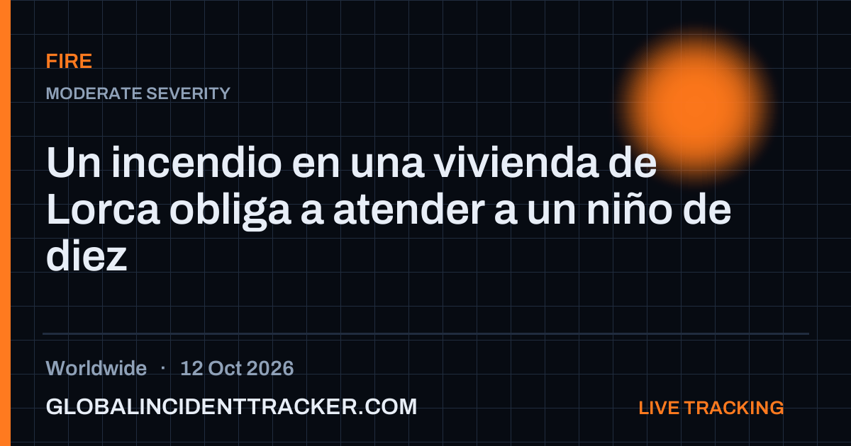 Fire incident in worldwide on 12 October 2026 — Global Incident Tracker report card