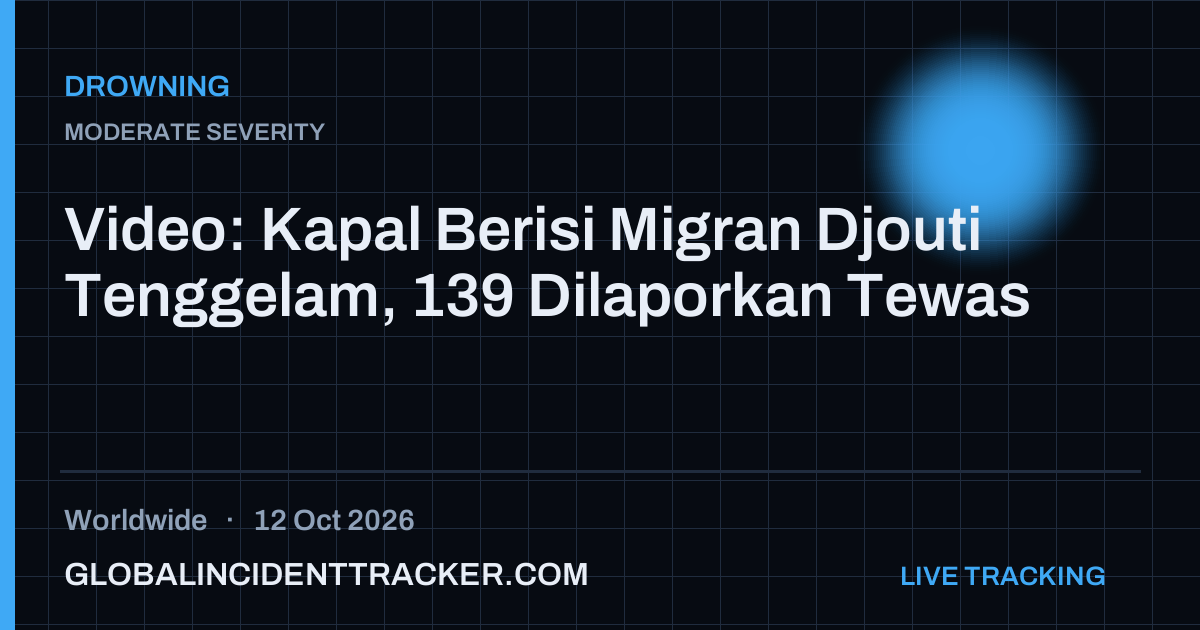 Drowning incident in worldwide on 12 October 2026 — Global Incident Tracker report card