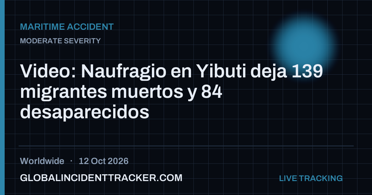 Maritime Accident incident in worldwide on 12 October 2026 — Global Incident Tracker report card
