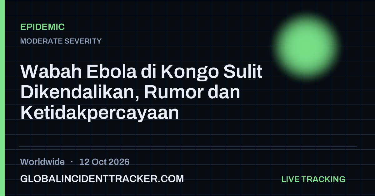 Epidemic incident in worldwide on 12 October 2026 — Global Incident Tracker report card