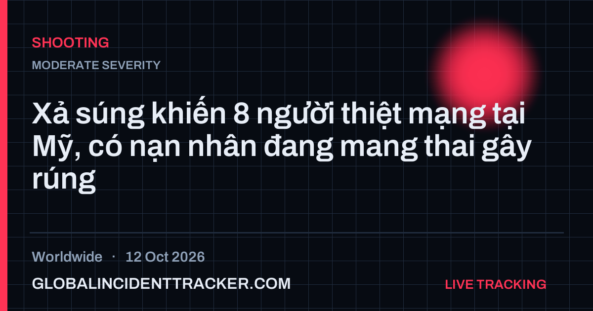Shooting incident in worldwide on 12 October 2026 — Global Incident Tracker report card