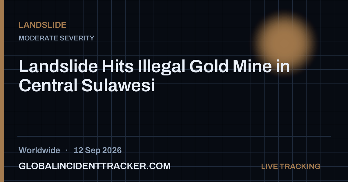 Landslide incident in worldwide on 12 September 2026 — Global Incident Tracker report card