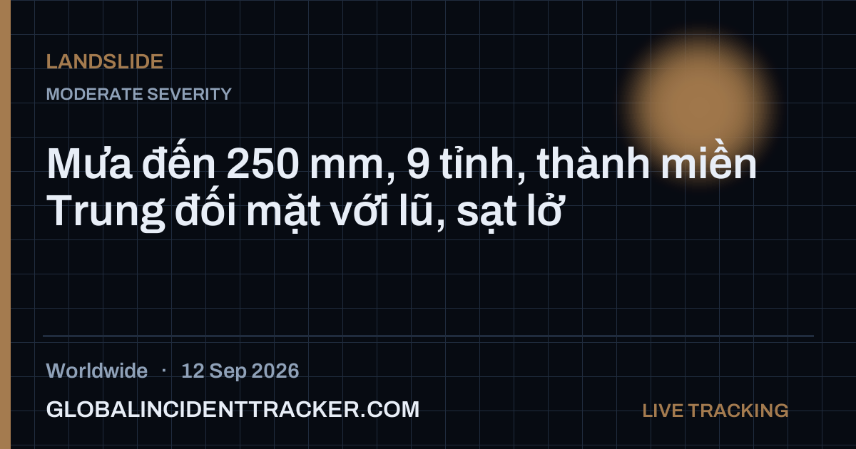 Landslide incident in worldwide on 12 September 2026 — Global Incident Tracker report card