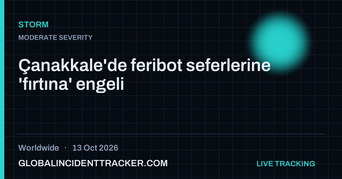 Storm incident in worldwide on 13 October 2026 — Global Incident Tracker report card