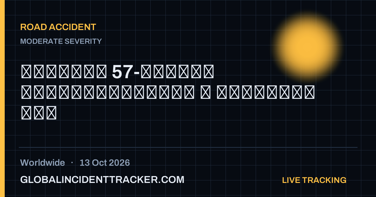 Road Accident incident in worldwide on 13 October 2026 — Global Incident Tracker report card