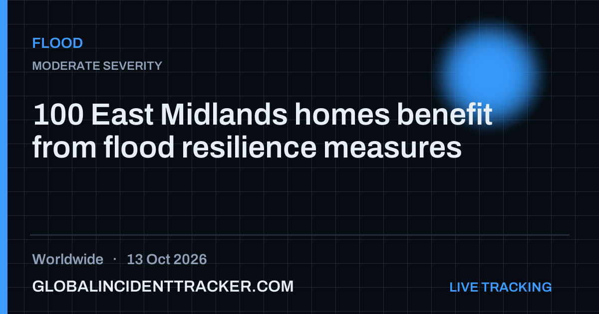 Flood incident in worldwide on 13 October 2026 — Global Incident Tracker report card