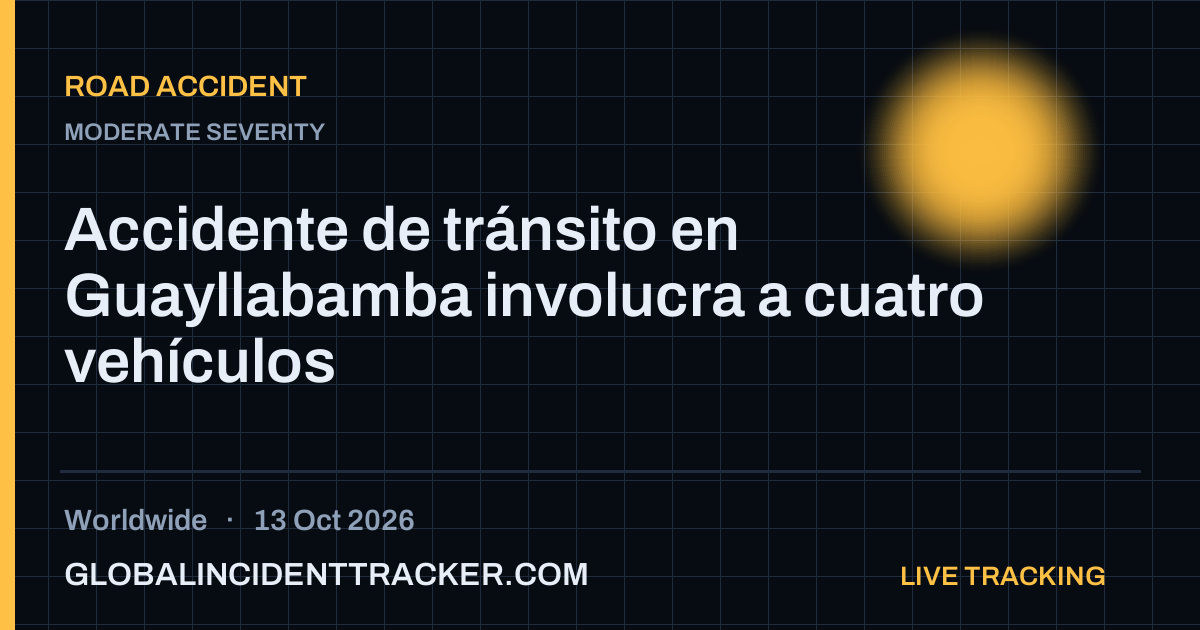 Road Accident incident in worldwide on 13 October 2026 — Global Incident Tracker report card