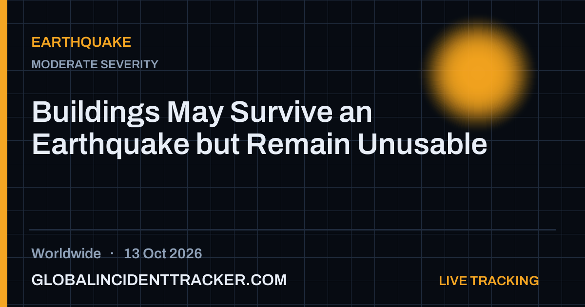 Earthquake incident in worldwide on 13 October 2026 — Global Incident Tracker report card
