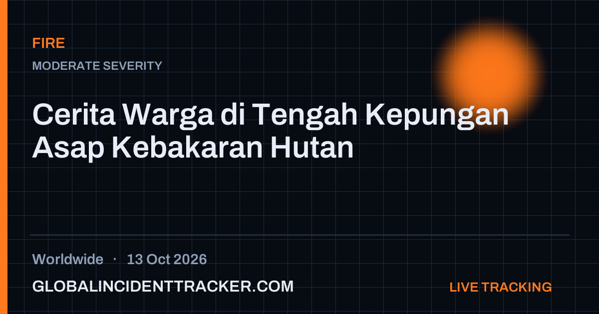 Fire incident in worldwide on 13 October 2026 — Global Incident Tracker report card