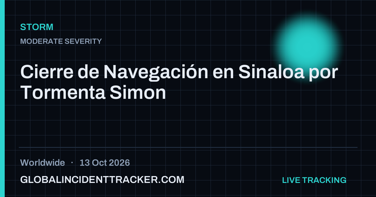Storm incident in worldwide on 13 October 2026 — Global Incident Tracker report card