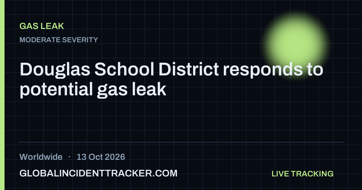 Gas Leak incident in worldwide on 13 October 2026 — Global Incident Tracker report card