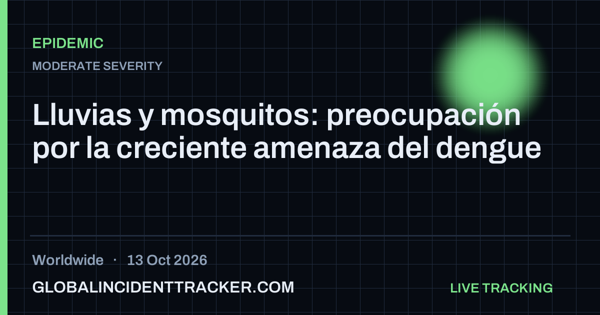 Epidemic incident in worldwide on 13 October 2026 — Global Incident Tracker report card