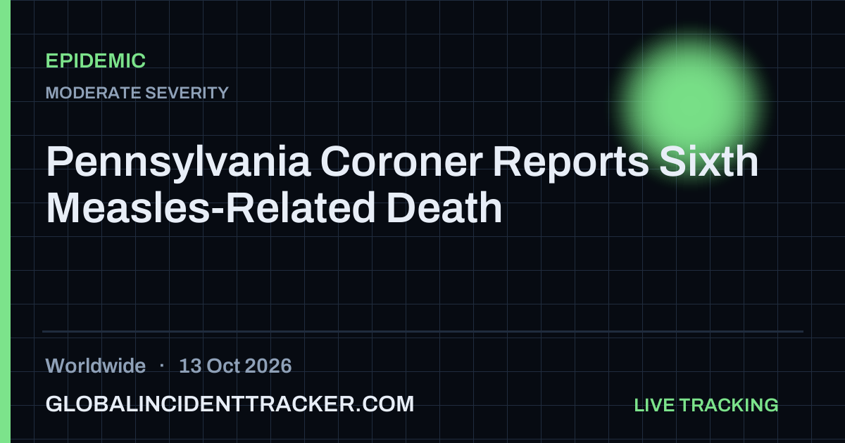 Epidemic incident in worldwide on 13 October 2026 — Global Incident Tracker report card