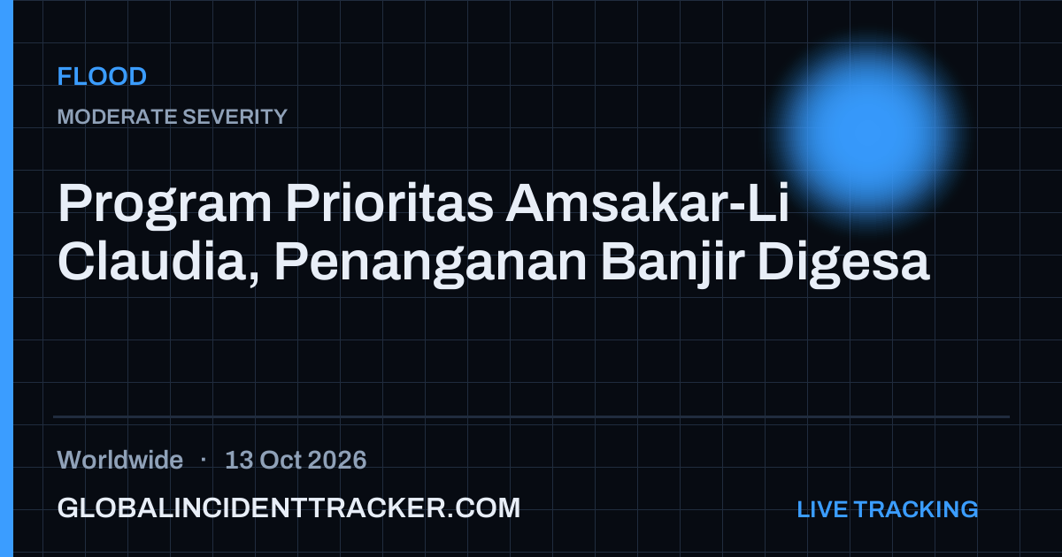Flood incident in worldwide on 13 October 2026 — Global Incident Tracker report card