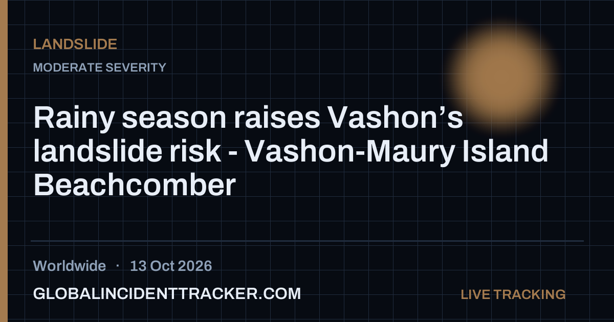 Landslide incident in worldwide on 13 October 2026 — Global Incident Tracker report card