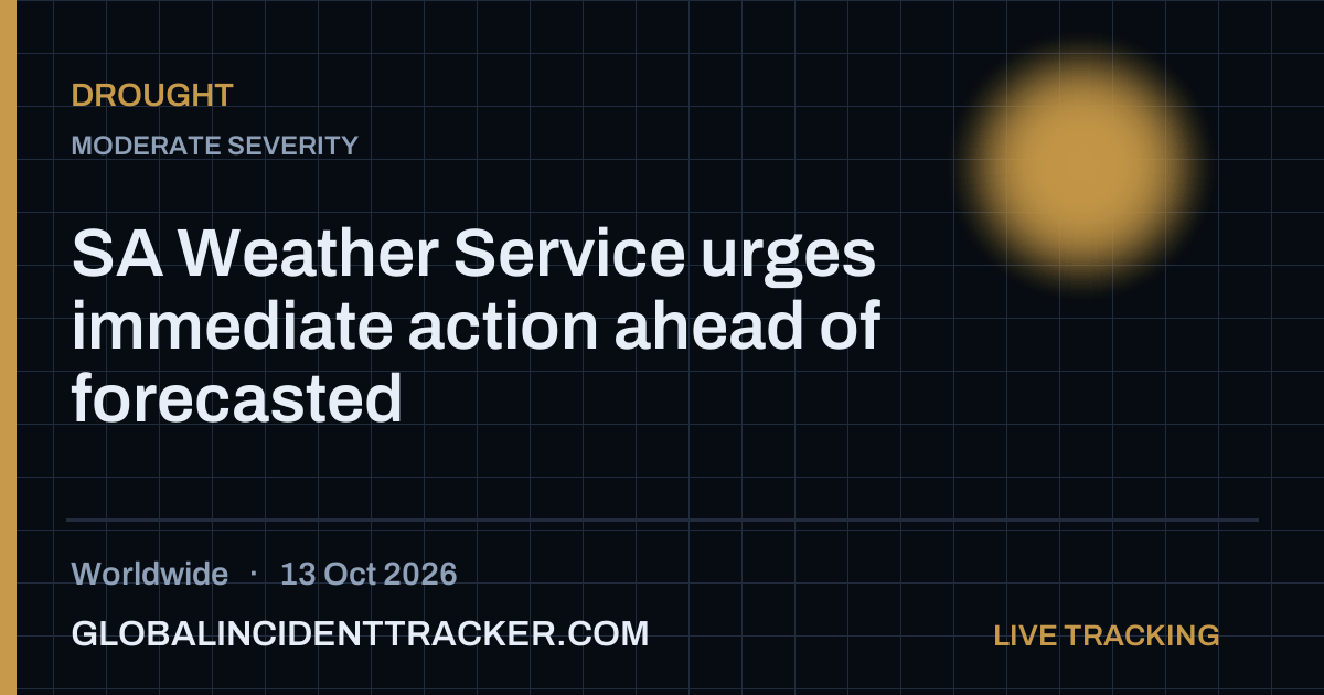 Drought incident in worldwide on 13 October 2026 — Global Incident Tracker report card