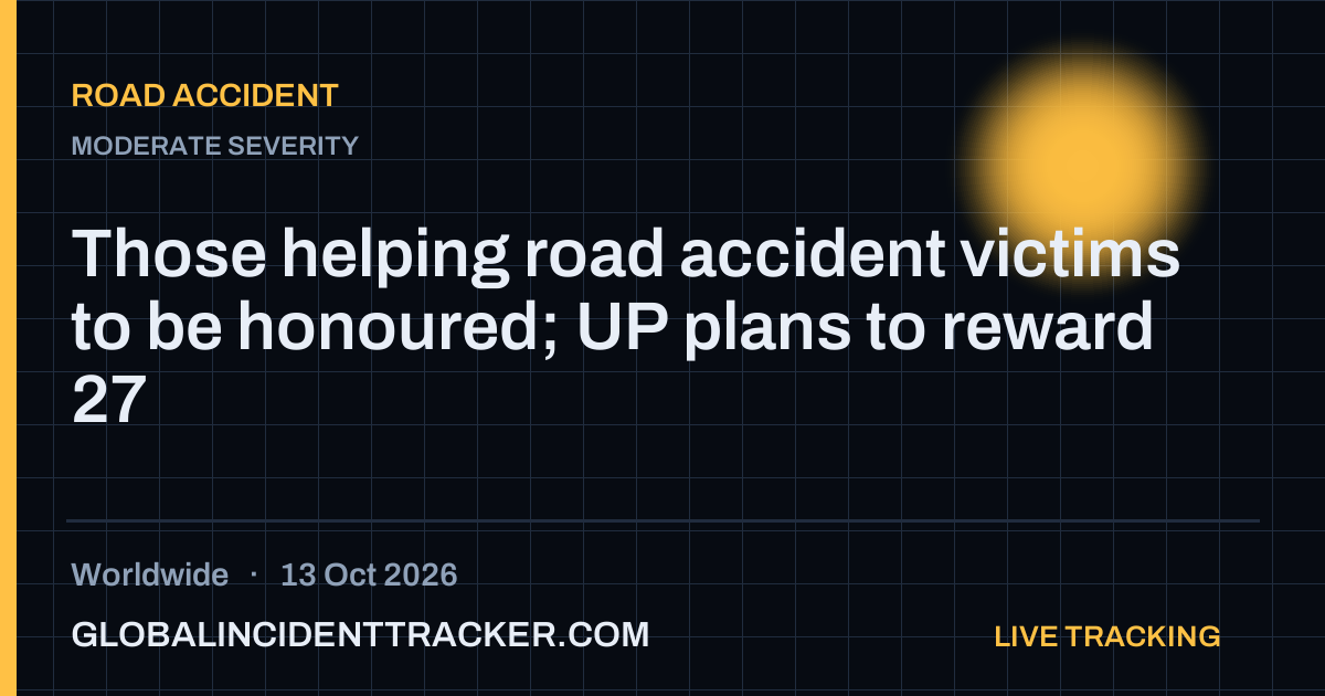 Road Accident incident in worldwide on 13 October 2026 — Global Incident Tracker report card