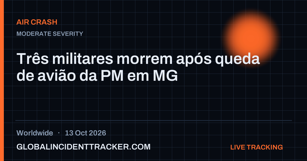 Air Crash incident in worldwide on 13 October 2026 — Global Incident Tracker report card