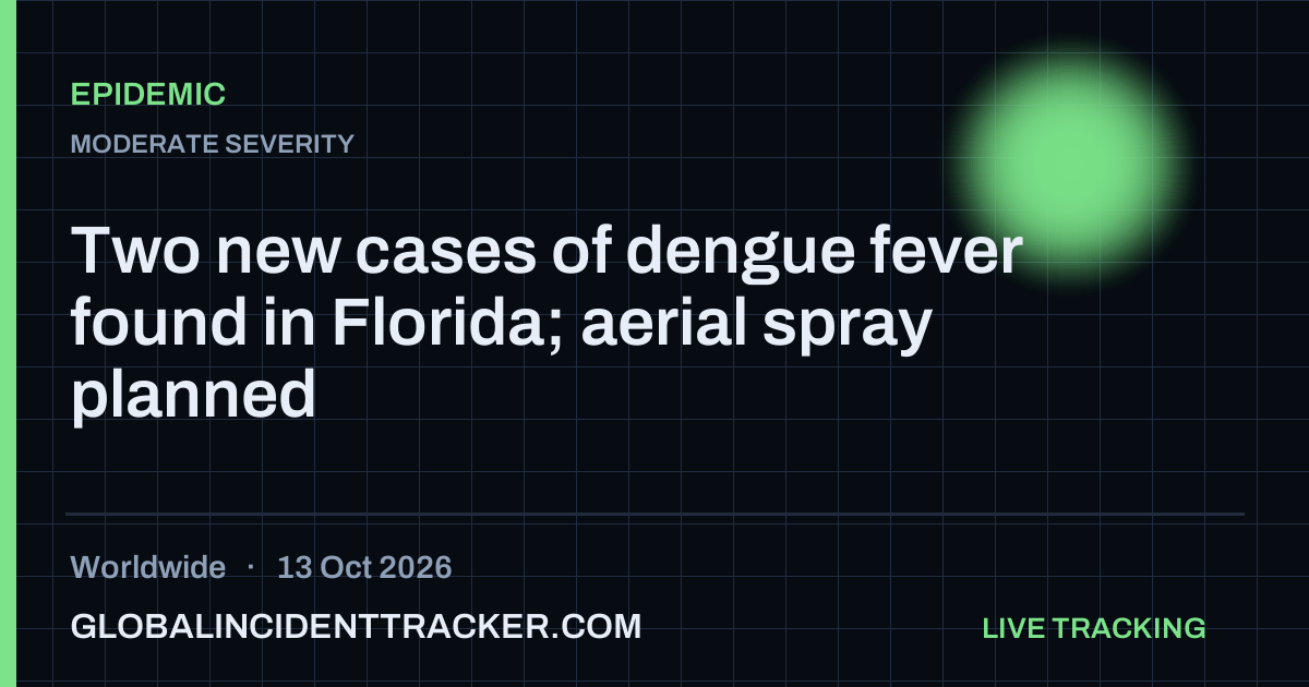 Epidemic incident in worldwide on 13 October 2026 — Global Incident Tracker report card