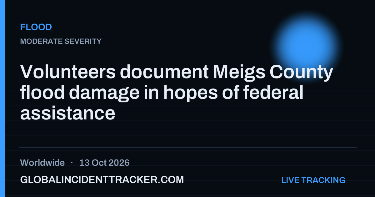 Flood incident in worldwide on 13 October 2026 — Global Incident Tracker report card
