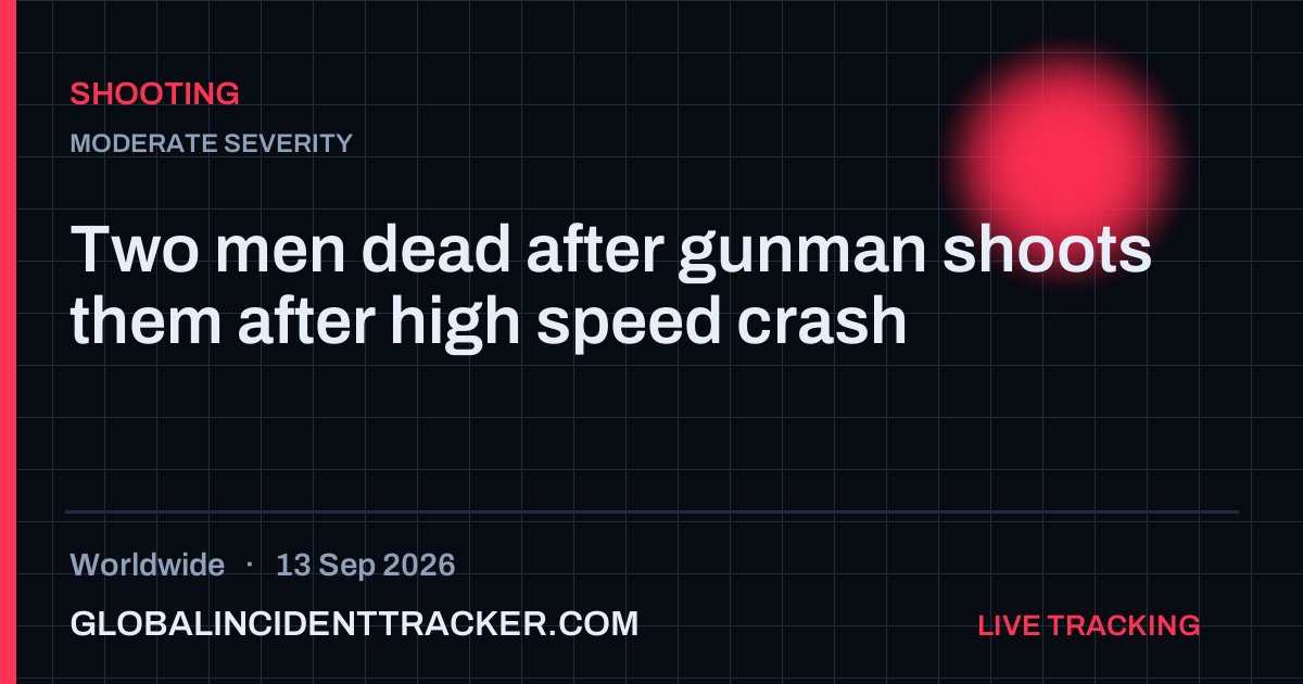 Shooting incident in worldwide on 13 September 2026 — Global Incident Tracker report card