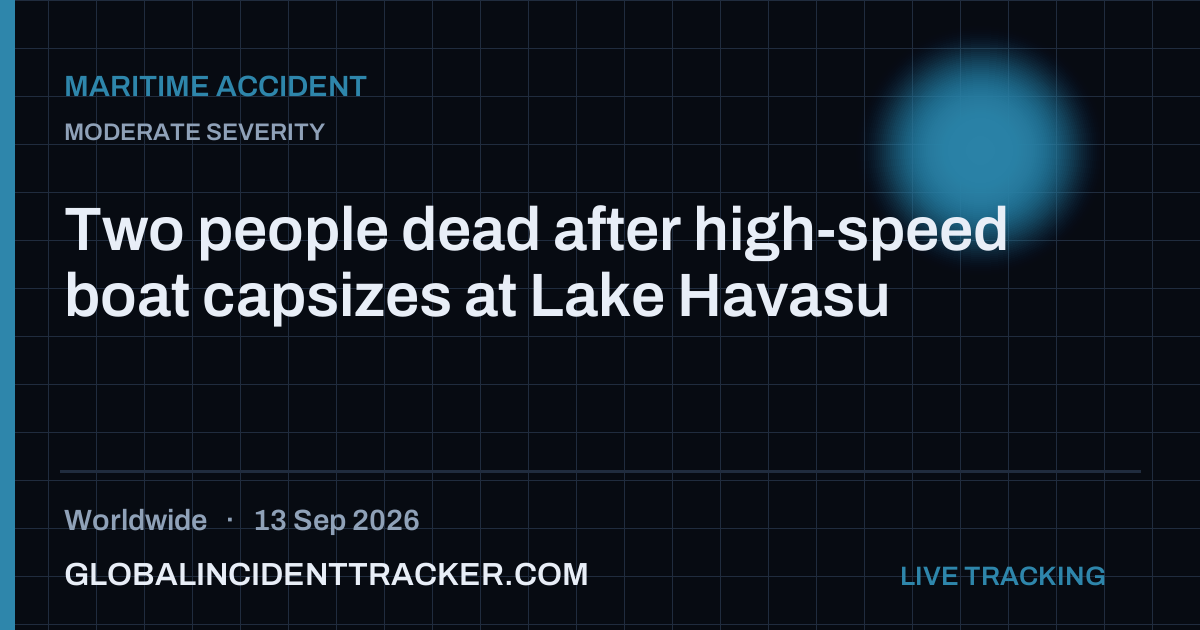 Maritime Accident incident in worldwide on 13 September 2026 — Global Incident Tracker report card