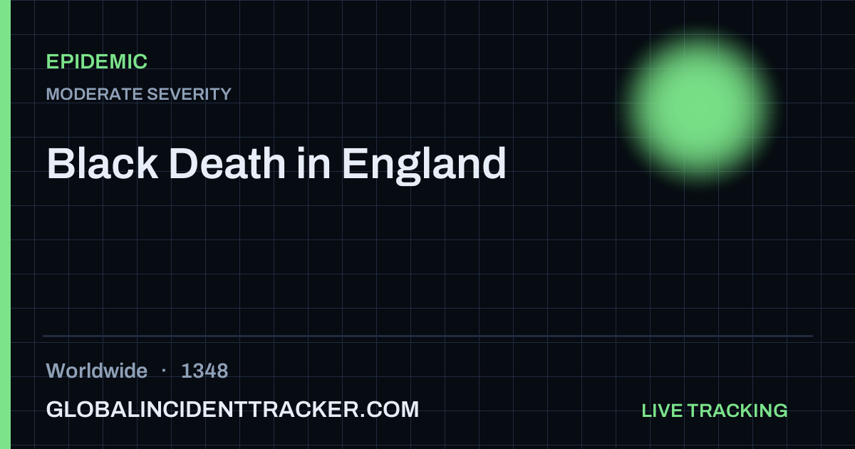 Black Death in England (1348) — Epidemic