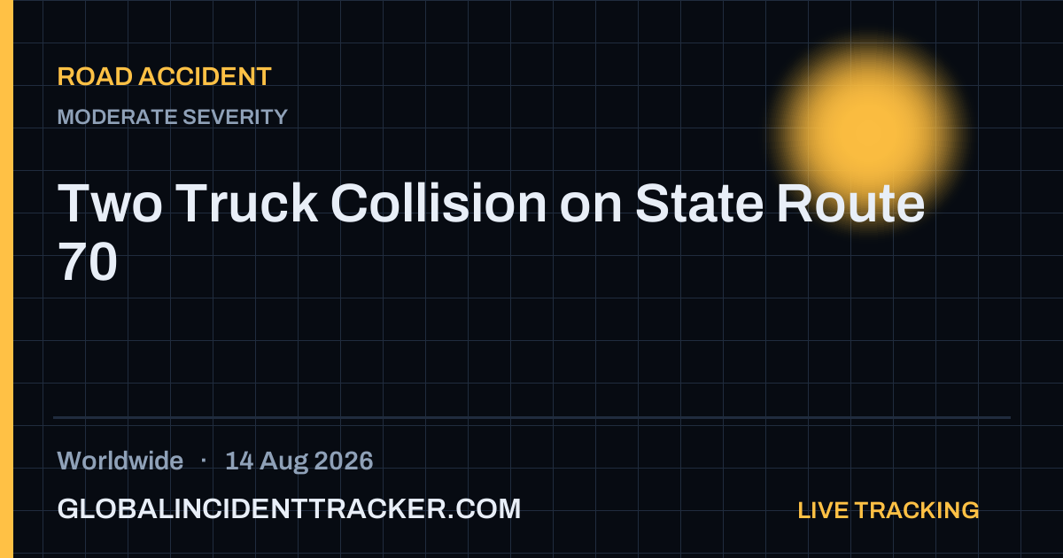 Road Accident incident in worldwide on 14 August 2026 — Global Incident Tracker report card