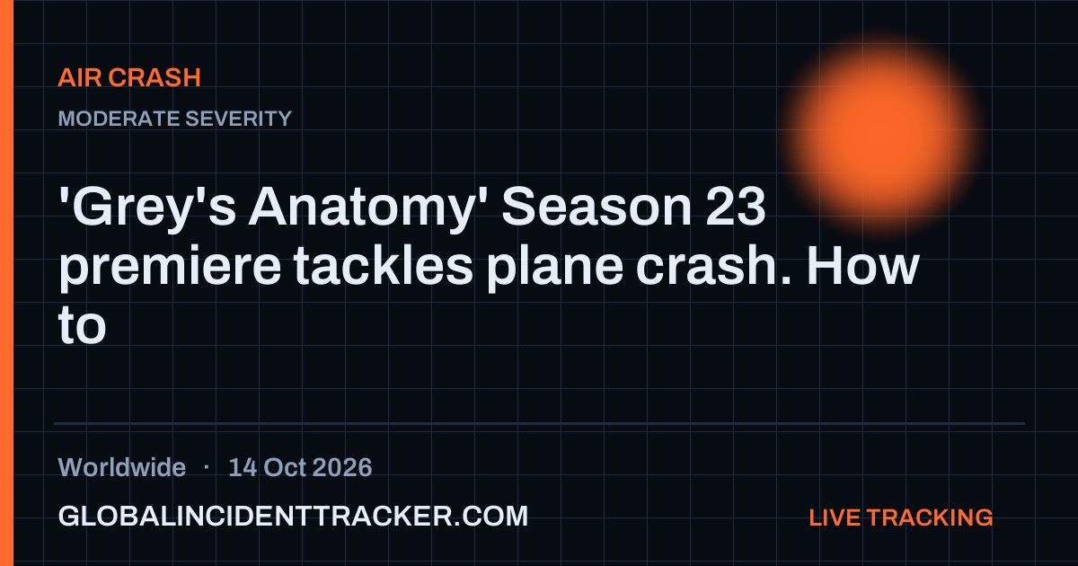 Air Crash incident in worldwide on 14 October 2026 — Global Incident Tracker report card