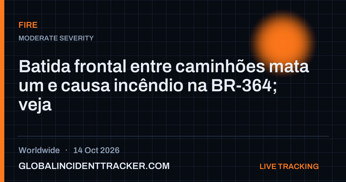 Fire incident in worldwide on 14 October 2026 — Global Incident Tracker report card