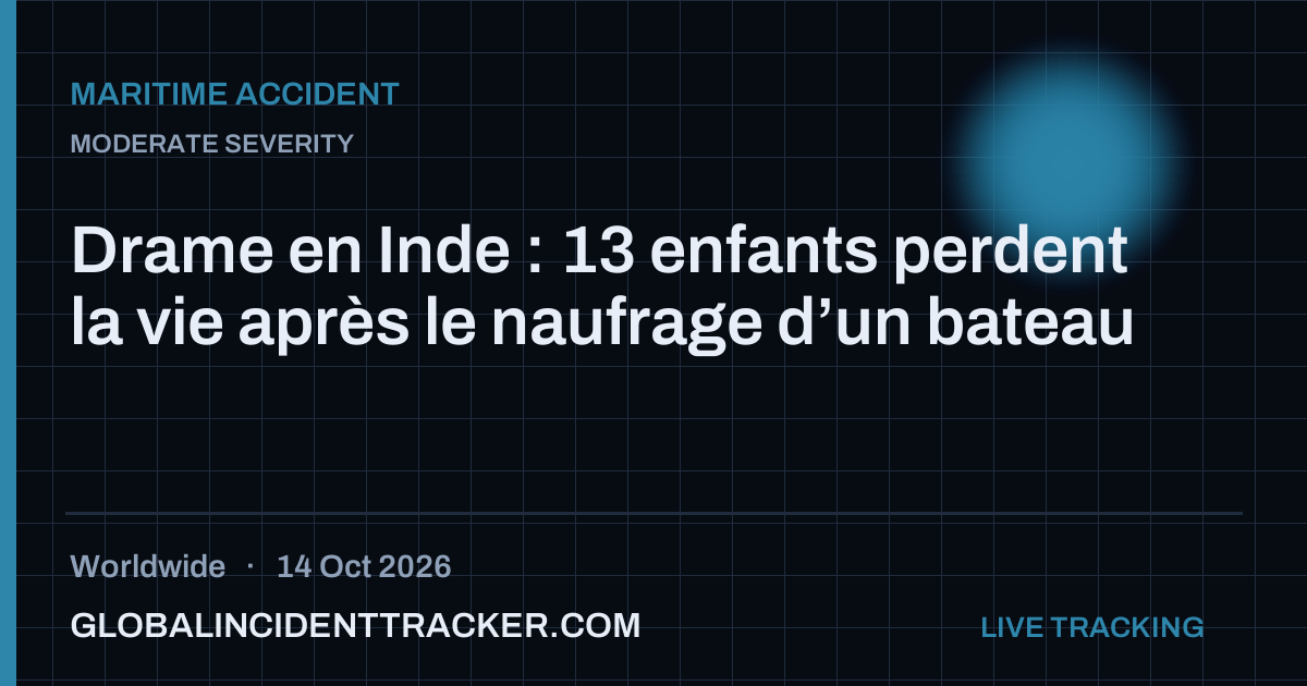 Maritime Accident incident in worldwide on 14 October 2026 — Global Incident Tracker report card