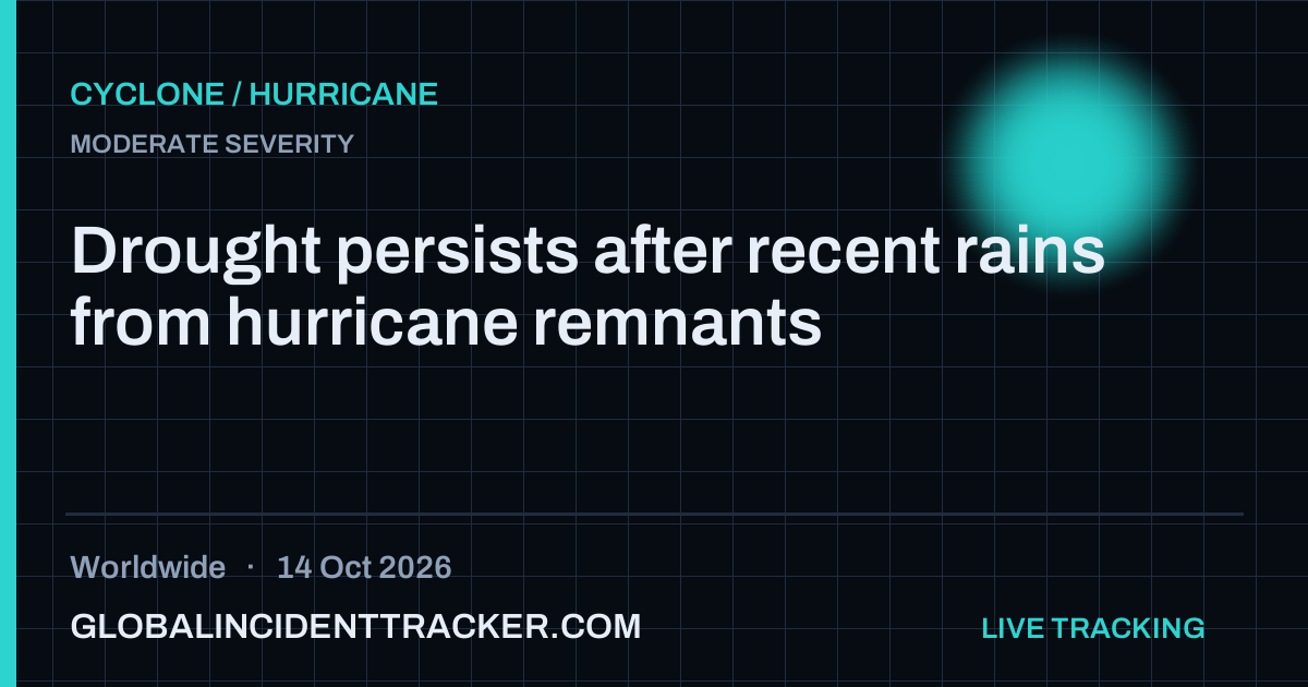 Cyclone / Hurricane incident in worldwide on 14 October 2026 — Global Incident Tracker report card