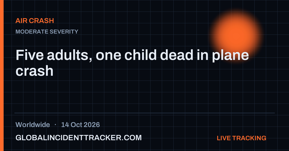 Air Crash incident in worldwide on 14 October 2026 — Global Incident Tracker report card