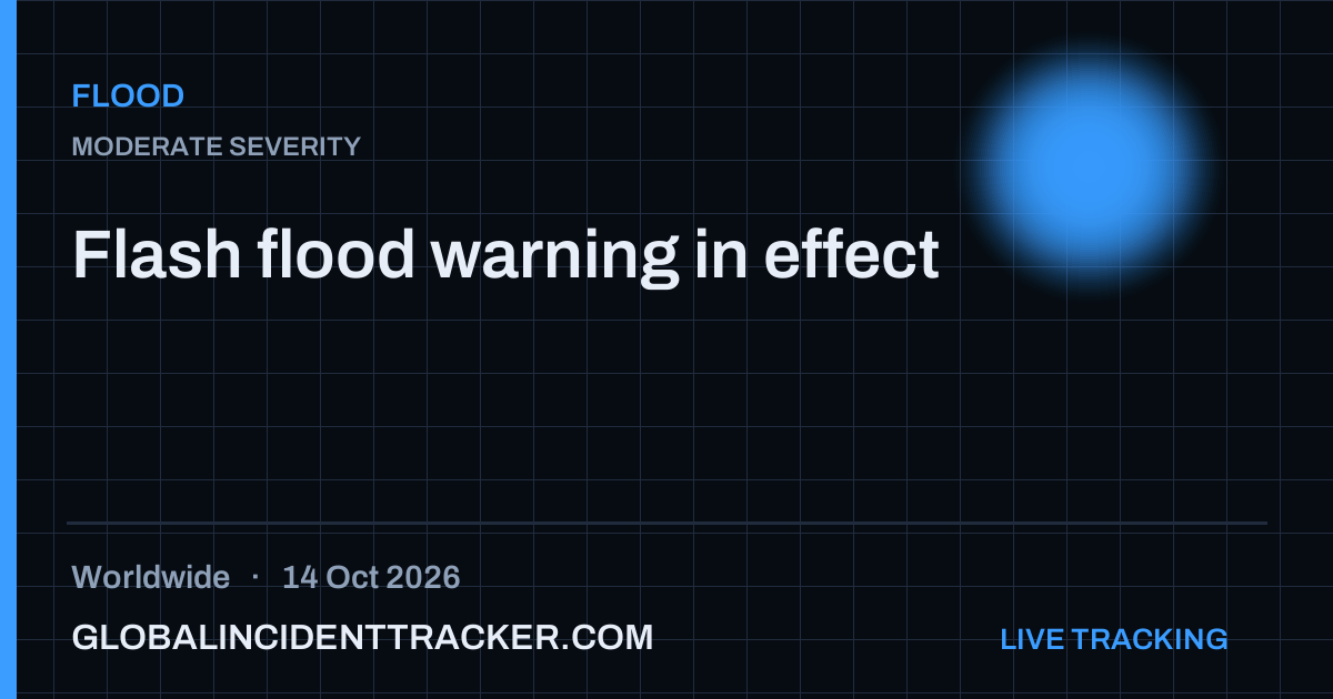 Flood incident in worldwide on 14 October 2026 — Global Incident Tracker report card