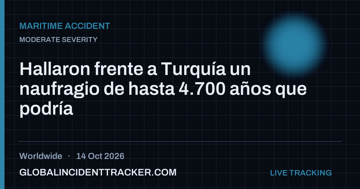 Maritime Accident incident in worldwide on 14 October 2026 — Global Incident Tracker report card