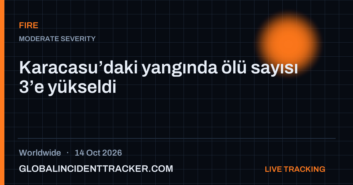 Fire incident in worldwide on 14 October 2026 — Global Incident Tracker report card