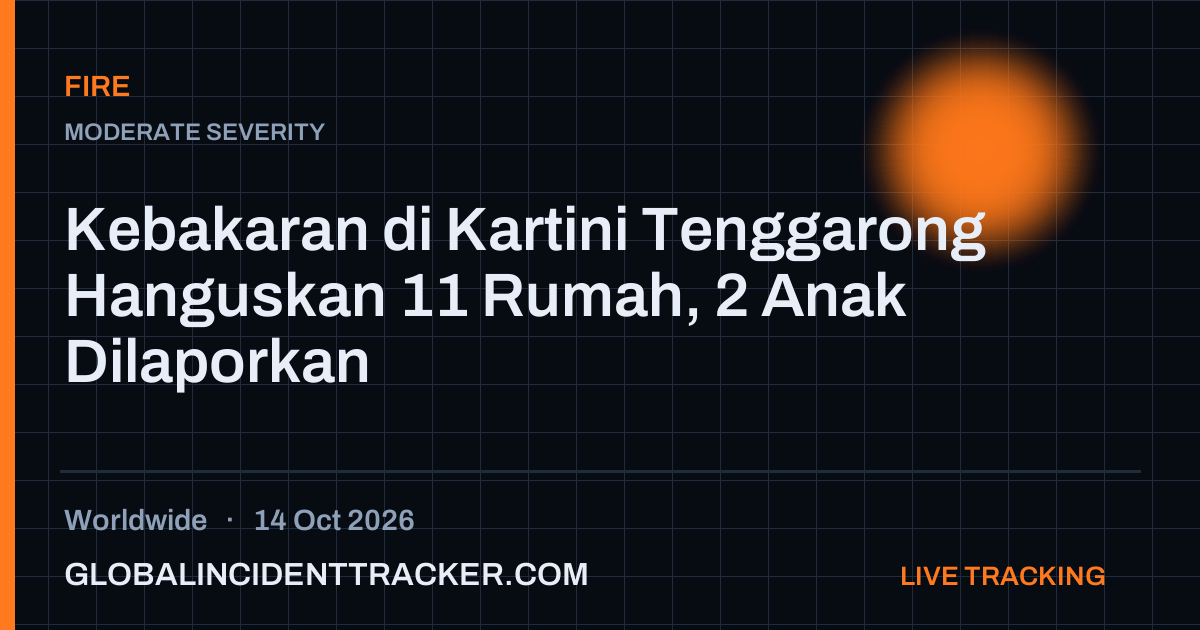 Fire incident in worldwide on 14 October 2026 — Global Incident Tracker report card