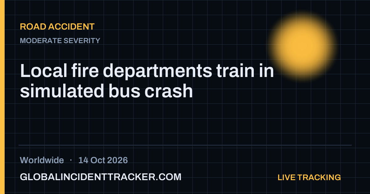 Road Accident incident in worldwide on 14 October 2026 — Global Incident Tracker report card