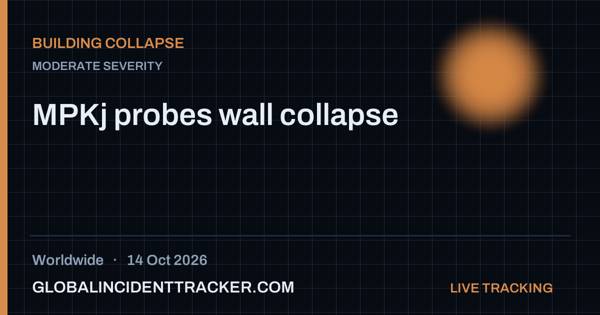 Building Collapse incident in worldwide on 14 October 2026 — Global Incident Tracker report card