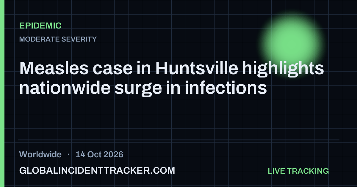 Epidemic incident in worldwide on 14 October 2026 — Global Incident Tracker report card