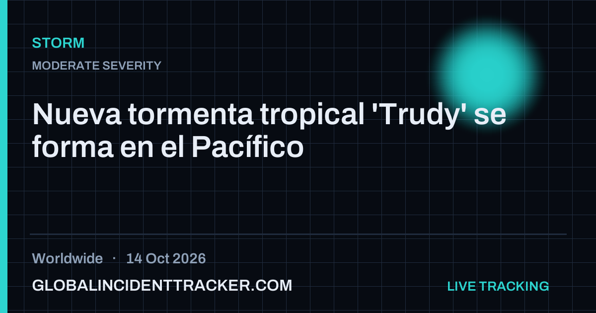 Storm incident in worldwide on 14 October 2026 — Global Incident Tracker report card