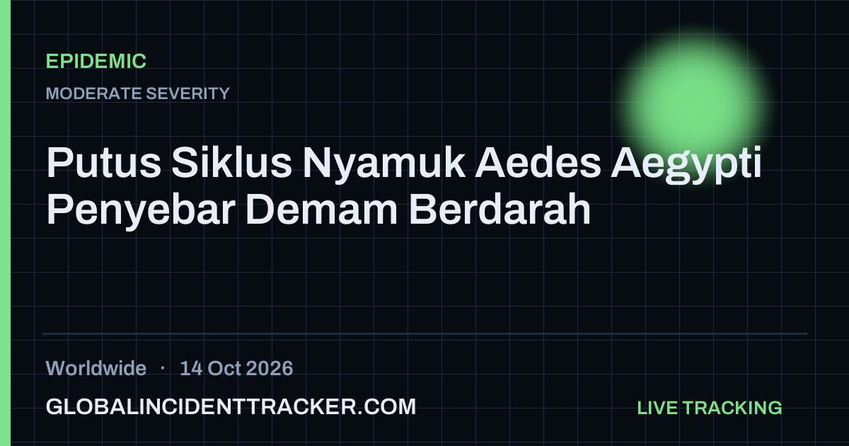 Epidemic incident in worldwide on 14 October 2026 — Global Incident Tracker report card