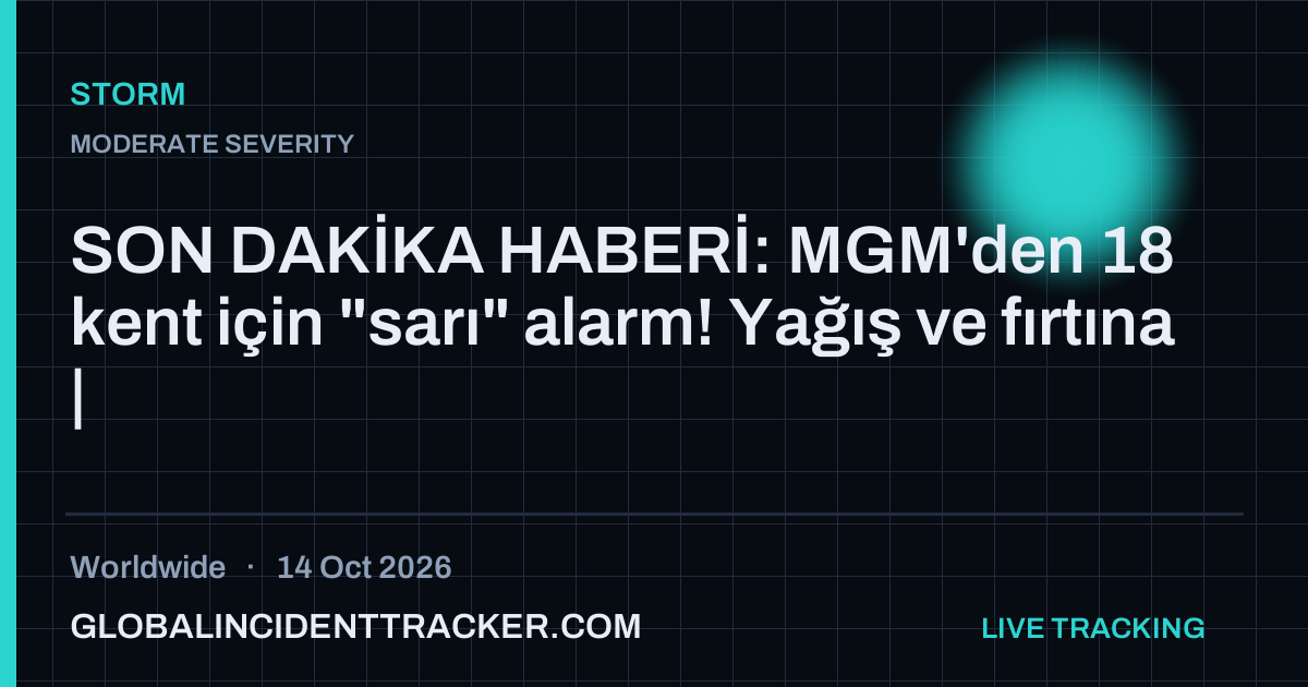 Storm incident in worldwide on 14 October 2026 — Global Incident Tracker report card